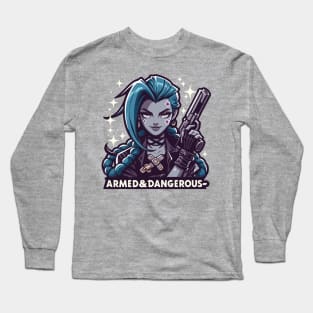 armed and dangerous- jinx power Long Sleeve T-Shirt